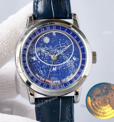 Copy Patek Philippe Grand Complications Celestial Blue Dial 8215 watch
